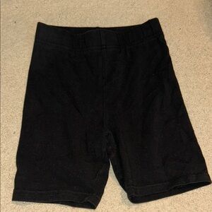 H&M Black Bike Shorts Stretchy Mid-Thigh